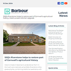 Latest News from Barbour Product Search:  SSQ’s Riverstone helps to restore part of Cornwall’s agricultural history |  West London Kitchen Upgrade